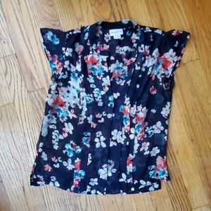 Beautiful floral Sheer blouse